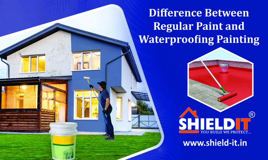 Difference between Regular Paint and Waterproofing Painting